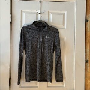 Under Armour Grey Quarter Zip Heatgear Jacket Size Medium